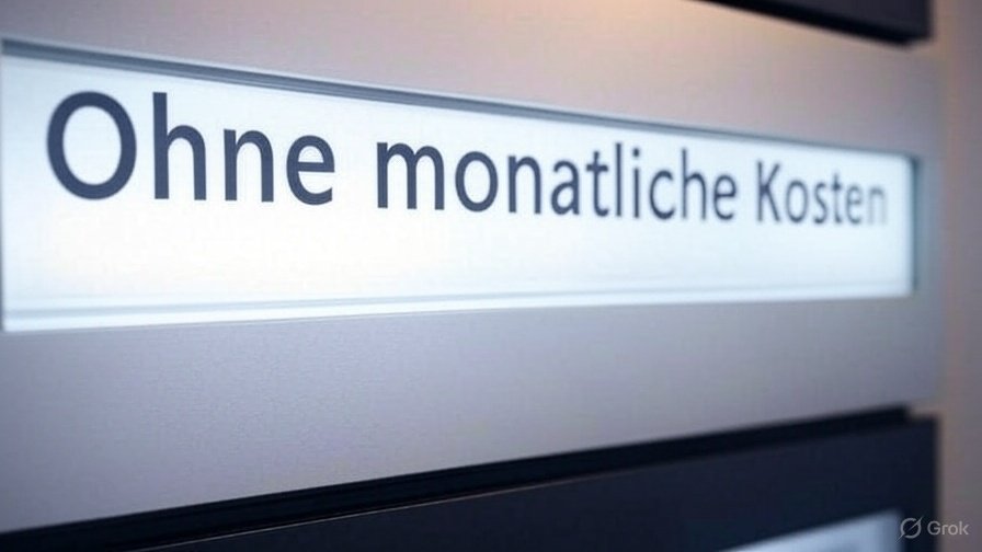 Symbol: Keine monatlichen Kosten – Kassensystem ohne Abo