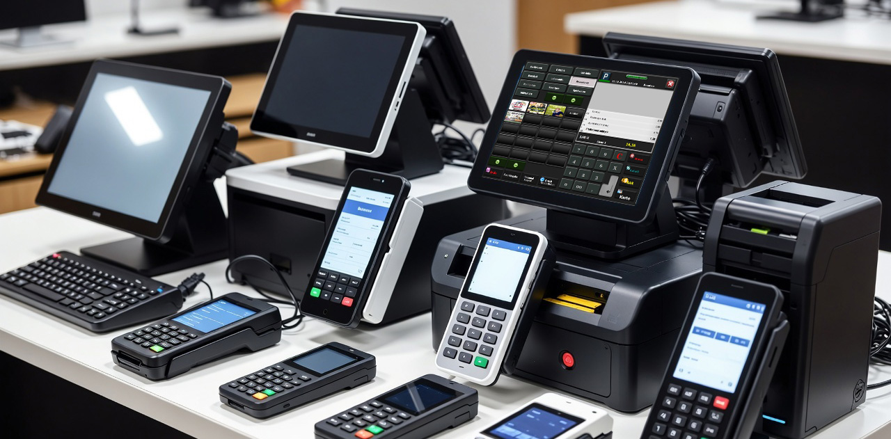 Verschiedene Kassensystem Hardware Geräte