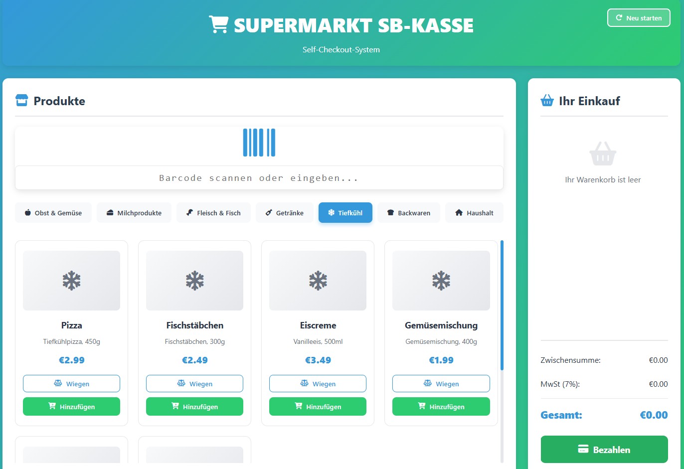 SB-Kasse für Bioladen