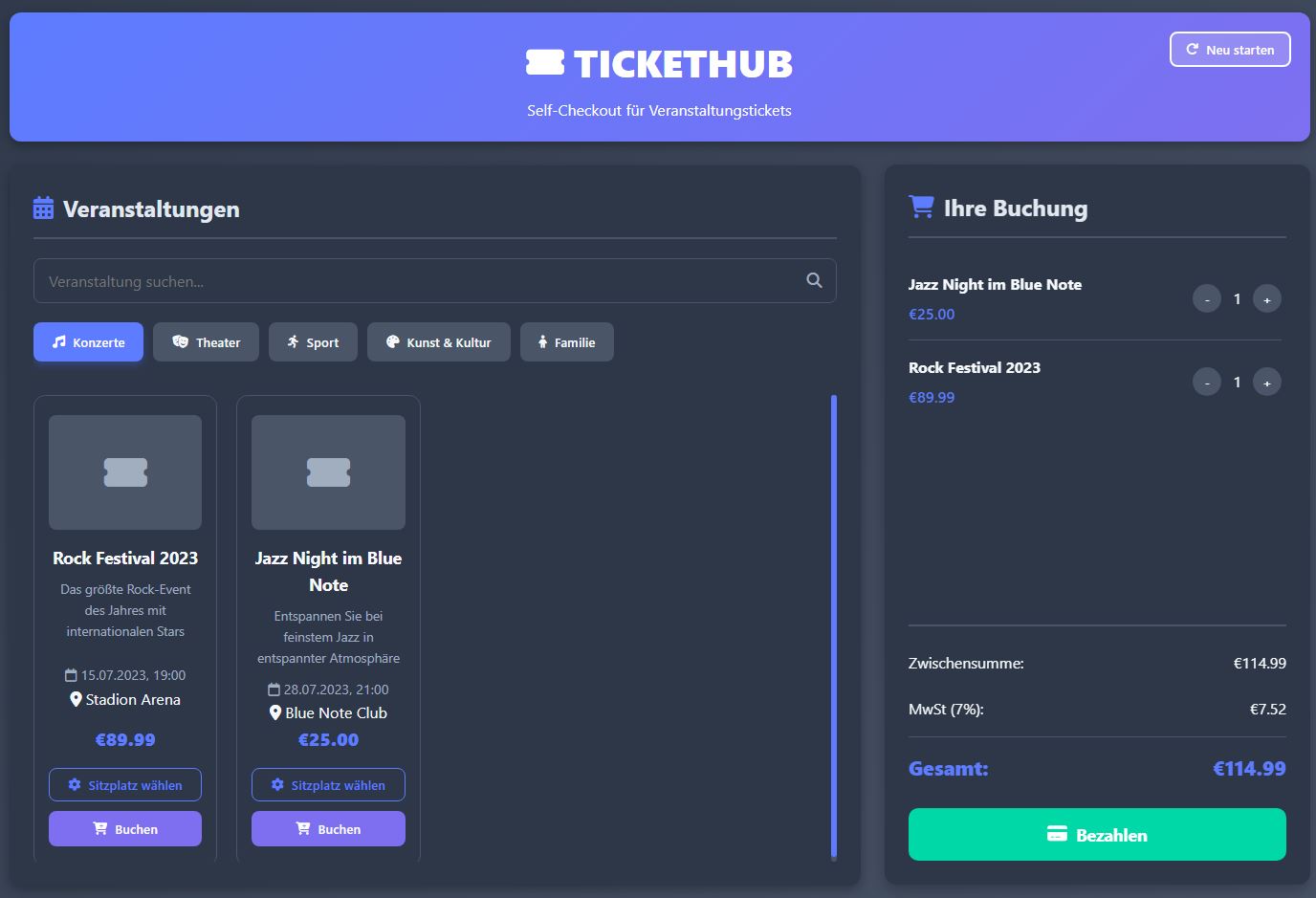Ticket-Verkaufsstelle