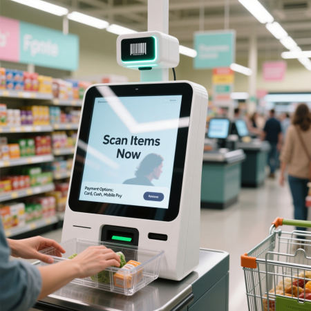 Workflow: Artikel scannen → Wiegen → Stripe-Zahlung → TSE-Aufzeichnung → Fertig